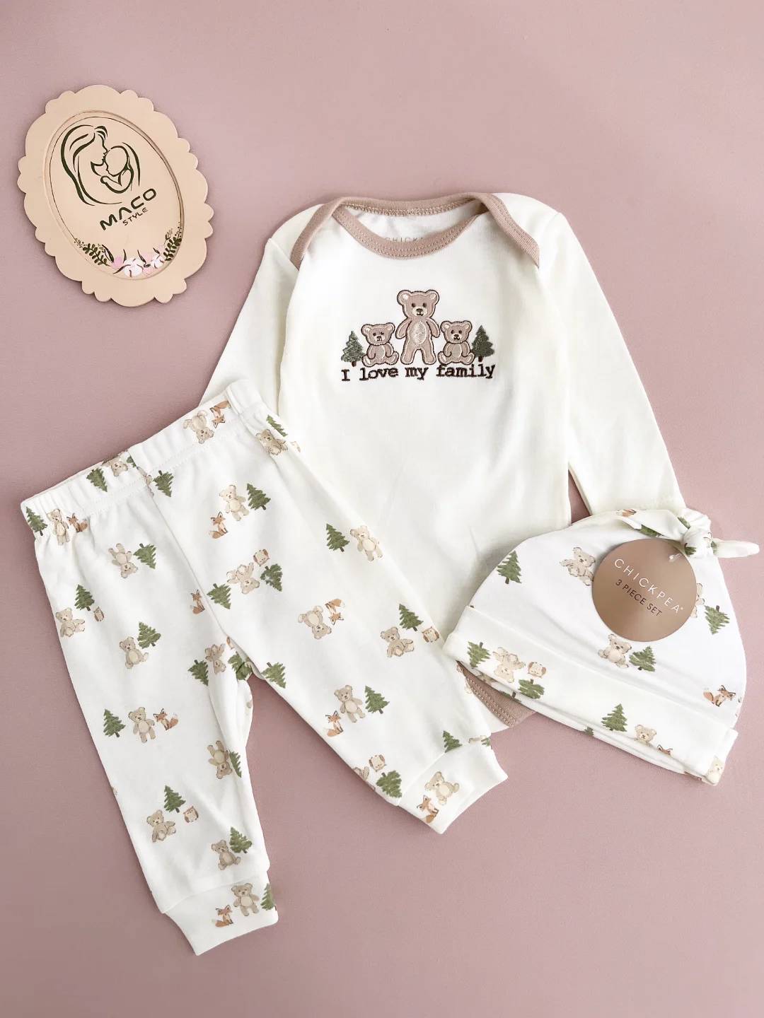 ست سه تکه وارداتی 🌲🧸🦊