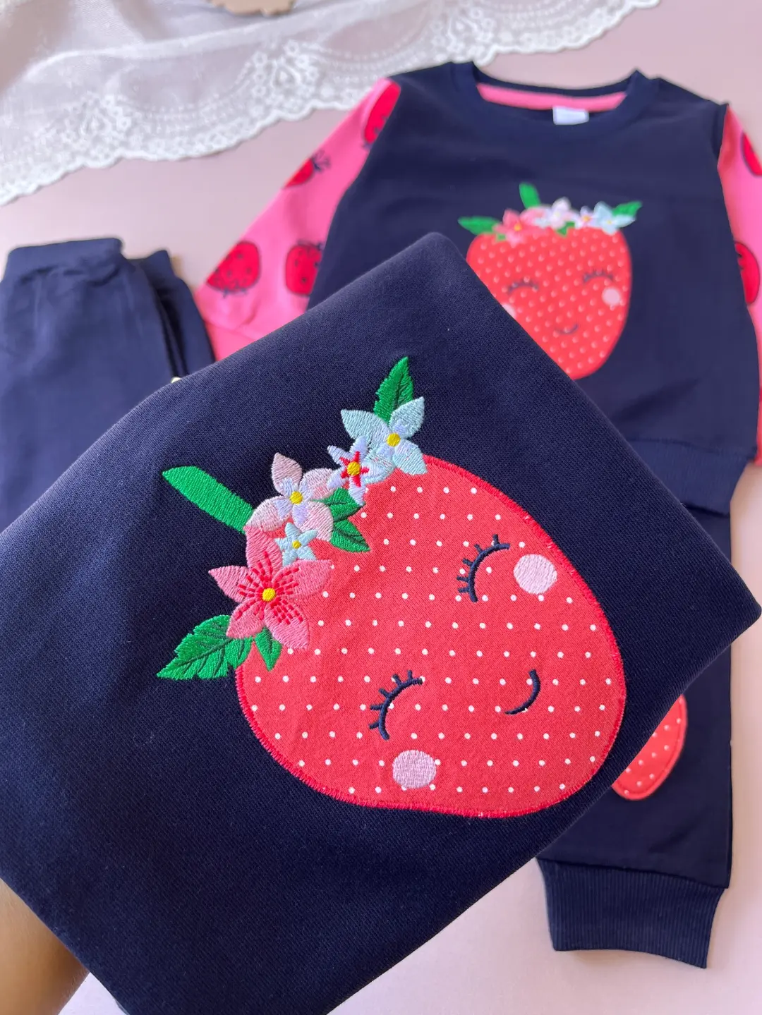 ست دخترانه توت فرنگی 🍓 کد:۱۳۱۲