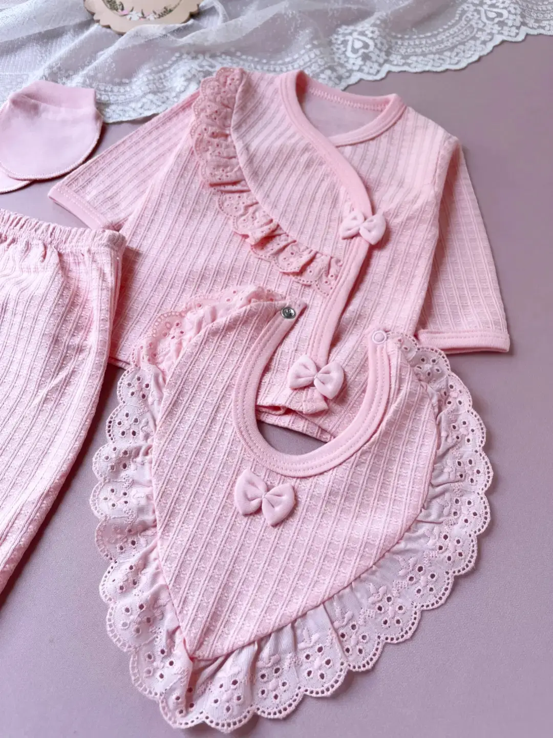 ست نوزادی( بیمارستانی)پنچ تکه ترک ،مدل🎀کد:۱۳۳۰